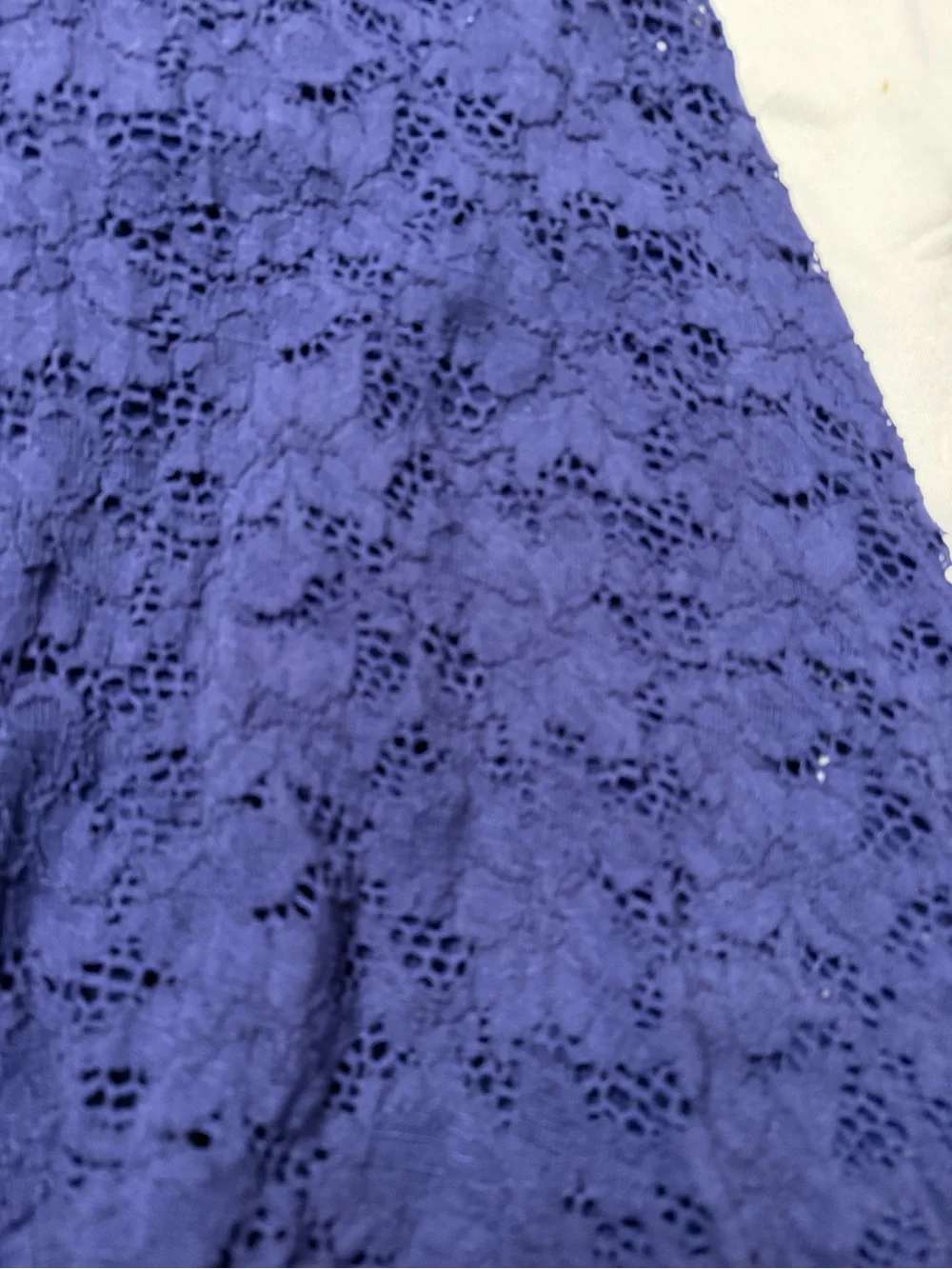 Navy blue free people lace dress lined Sz L